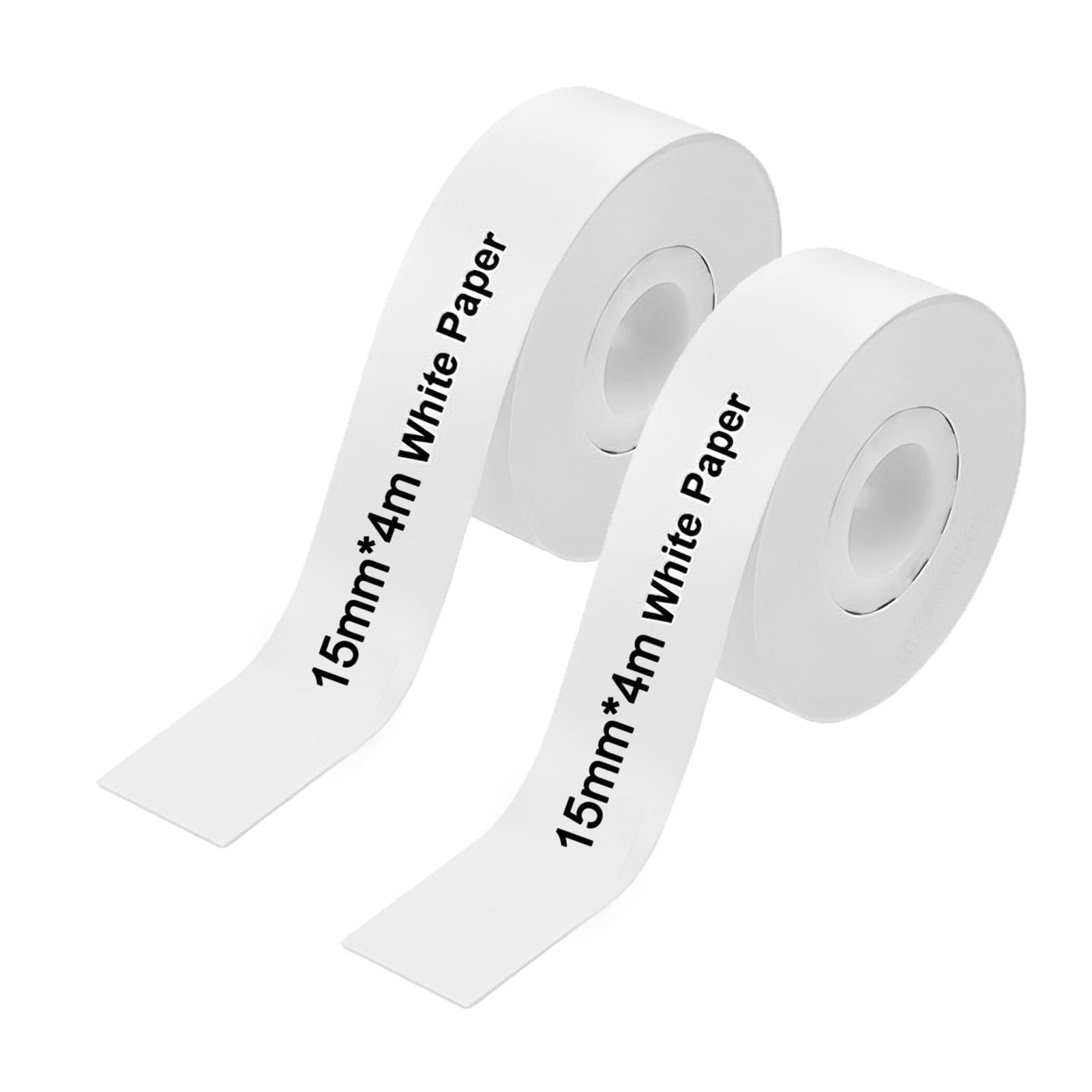 2 Rolls Label Maker Tape Compatible for Phomemo, Self Adhesive Labels Tape, Label Printer Paper Sticker for Q30/Q30S/Q31/Q32/Q35/P12/Q2/3/D30s/Makeid L1/Q1 Thermal Paper