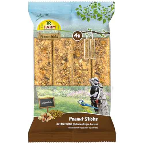 JR Farm Garden - Palitos de Cacahuete con hermetia (Mantequilla de maní con Larvas de Mosca de Soldado) 640 g