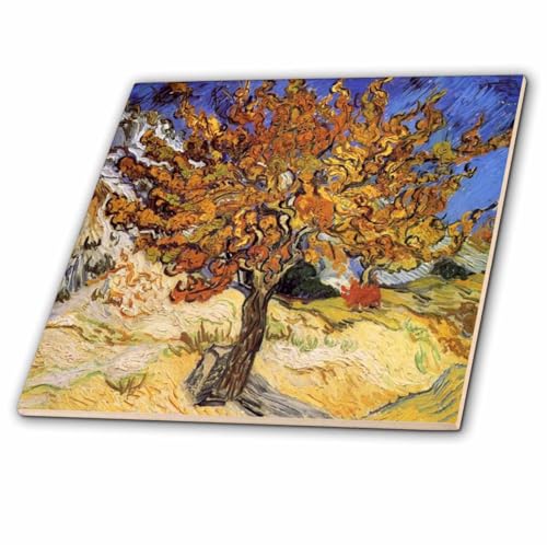 3dRose ct_48249_2 Van Gogh Mulberry Tree Ceramic Tile, 6-Inch