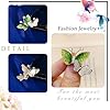 Wendalern Broche Papillon En Strass Broche Double Papillons En Cristal Broche Papillons En Diamant Cz Insectes Épingle De Revers Foulard Châle Bouquet Corsage Accessoires Vestimentaires Pour Femmes #4