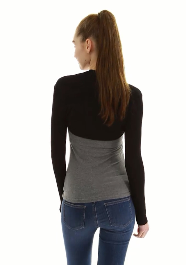 AmélieBoutik Women Long Sleeve Bolero Shrug Cropped Open