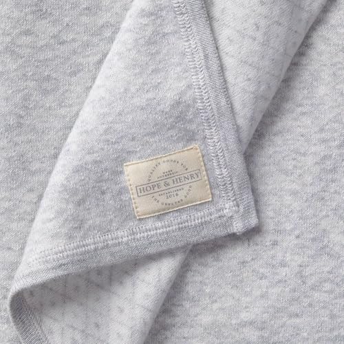 Image of Hope & Henry Layette Diamond Jacquard Knit Blanket (One Size, Light Grey)