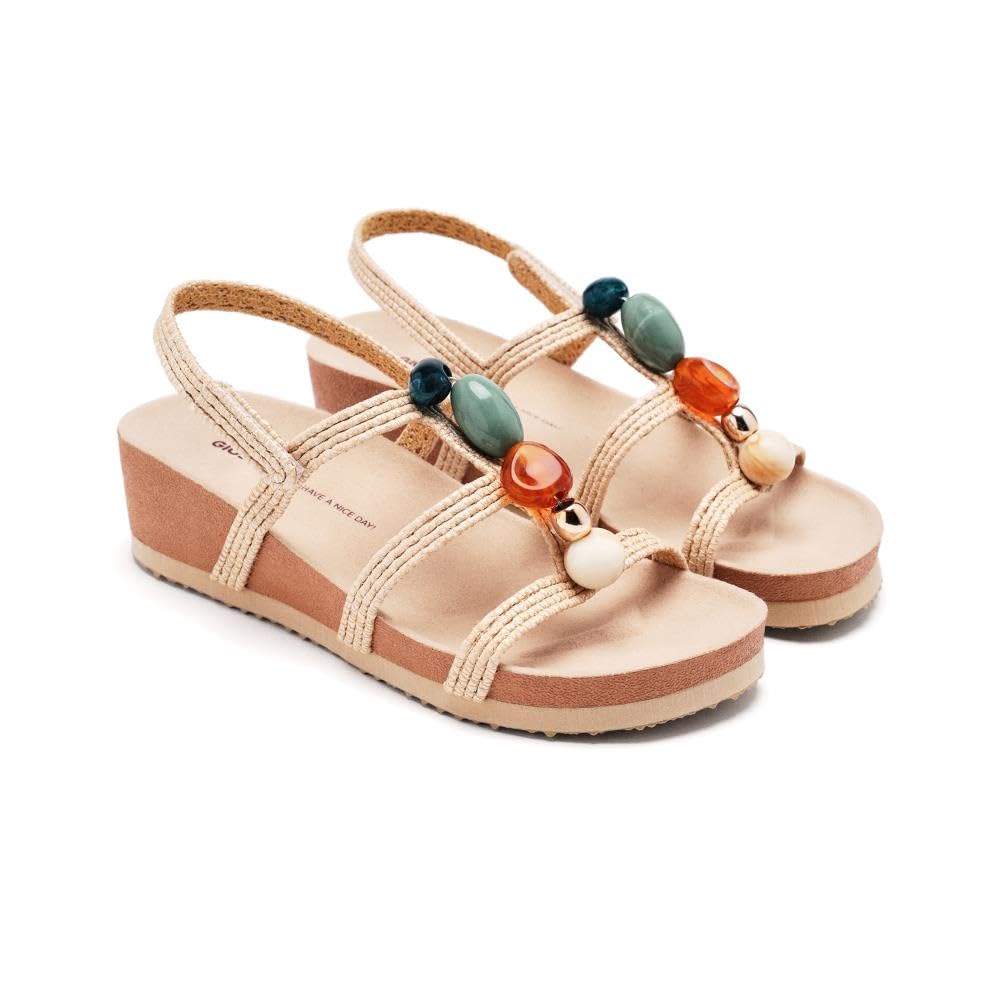 GIOSEPPO Women's Rantoul Flip-Flop, Natural, 7.5 UK