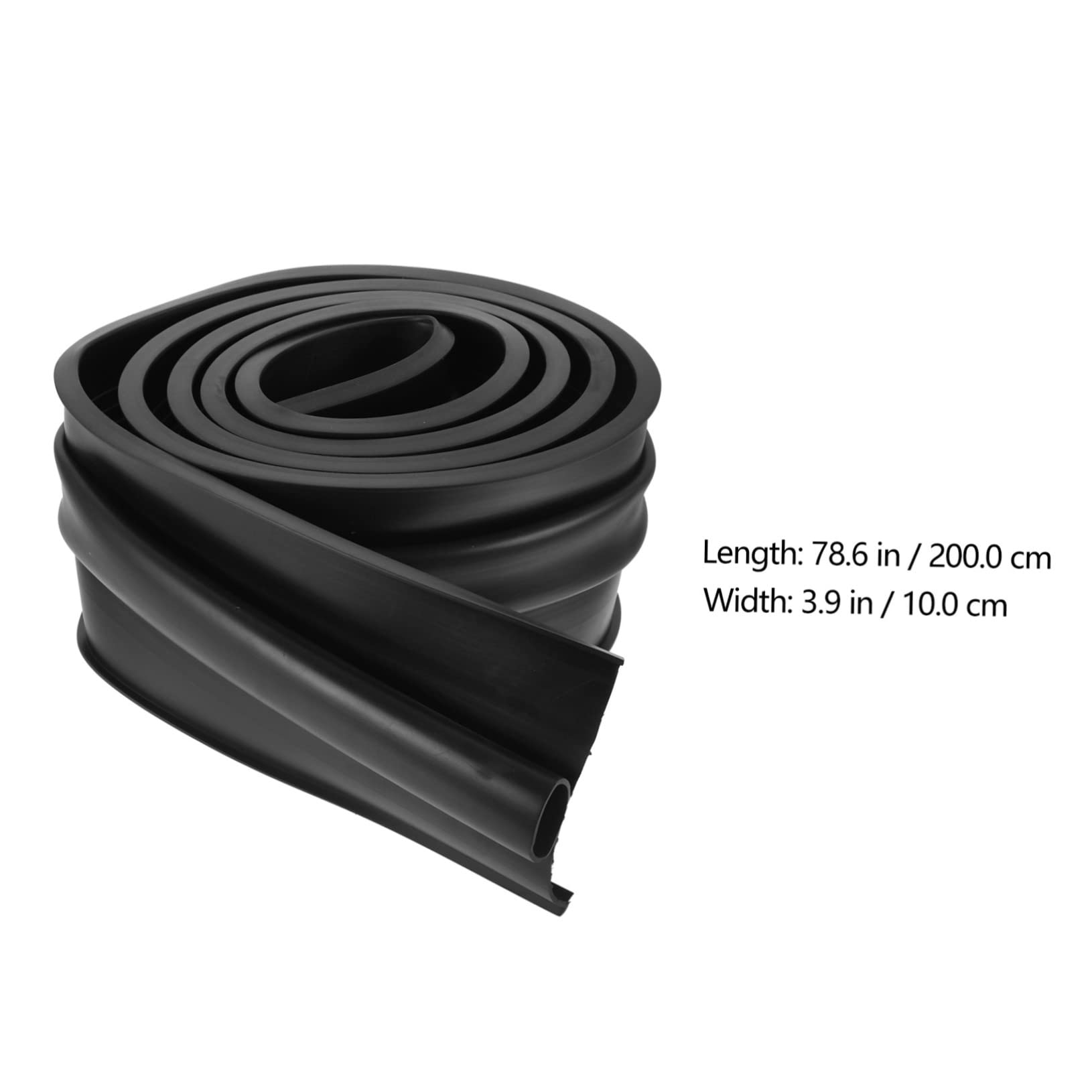 Cabilock 2 Pezzi Guarnizione Della Porta Del Garage Weatherstripping Striscia Di Tenuta Sigillo Del Tempo Della Porta Forma Sigilli Isolare Spogliarello Protezione Nero Gomma Da Cancellare