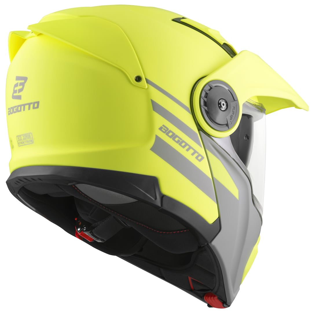 Bogotto FG-102 Duo Fiberglas Enduro Klapphelm | Schützender Fahrkomfort