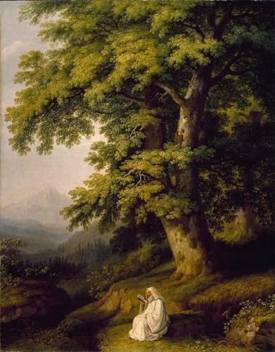 Cuadro el Bosque de Camaldoli Hackert para decoración de salones modernos