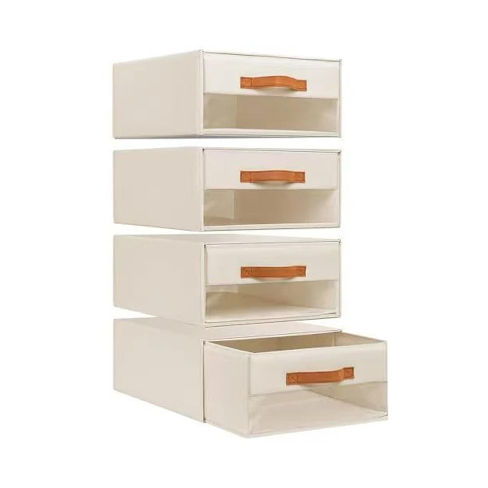 QAUUCP Foldable Bed Sheet Organiser Home Bed Sheet Storage Box, Foldable, Stackable, Blanket, Drawer Style Wardrobe Bedding(Light yellow)