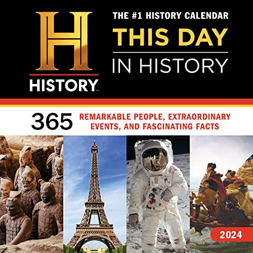 2024 History Channel This Day in History Wall Calendar: 365 Remarkable People, Extraordinary Events and Fascinating Facts (Hanging Monthly Photography Calendar & Gift)