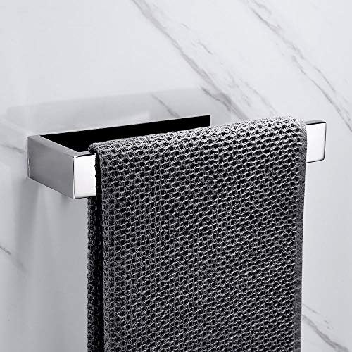 Lolypot Toallero de Baño Toalla de mano Percha de Baño Barra de Toalla Anillo de Toalla 304 acero inoxidable Autoadhesiva toallero barra Baño ...