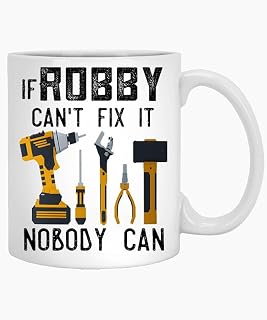 Personalized Name Robby 11oz White Mug Mug, Custom Mug for Dad, Handyman Mug, Handyman Tools Gift, Construction Worker,gift for Him,fathers Day Gift, Grandpa Mug 759812