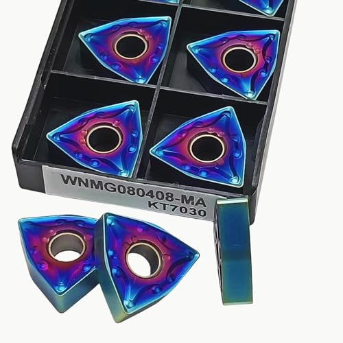 10 herramientas de torneado acero inoxidable WNMG080408-MA KT7030 miniatura 3