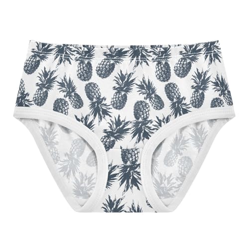Girls' Underwear Tropical Pineaple Cotton Stretch Comfort Toddler Panties