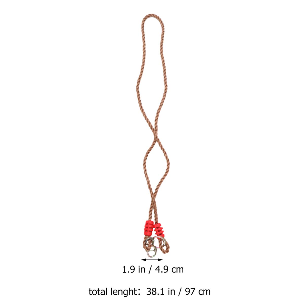 Happyyami Swing Adjustable Hitch 2 PCS Swing Rope Hanging Tree Swing Rope Adjustable PP Rope Swing for Outdoor Decor Hanging Rope Hammock Chair Swing Rope Yoga Hammock Outdoor Swing