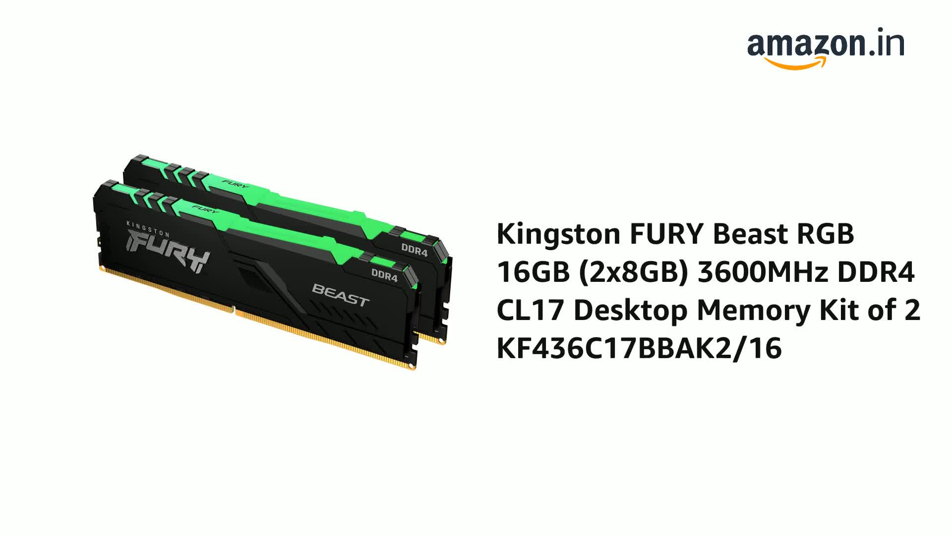 Fury Beast 16gb 2x8gb Ddr4 Kingston Hyperx Fury 16gb Ddr4 Ram
