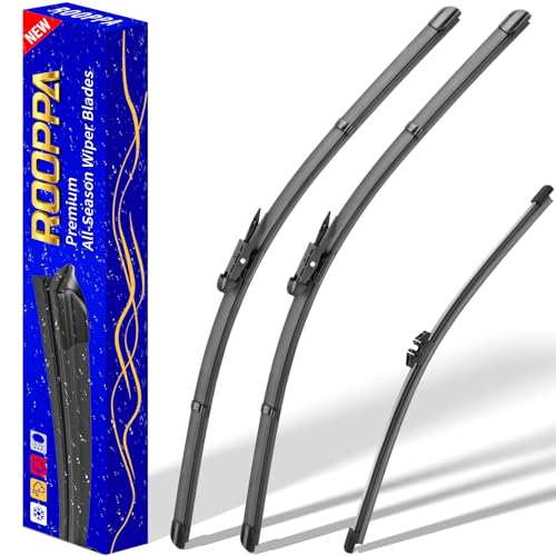 Image of 3 wipers Replacement for Ford explorer 2023-2011,Windshield Wiper Blades Original Equipment Replacement - 26 inch /22 inch /11 inch (Set of 3) Pinch Tab