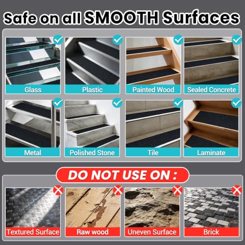 Image of Anti Slip Tape Clear Waterproof Outdoor /Indoor, 2 inch x 42Ft Non Slip Traction Grip Tape for Bathtubs, Boats, Stairs, Pools, Transparent, Soft, Comfortable for Bare Feet (2 inch X 42')