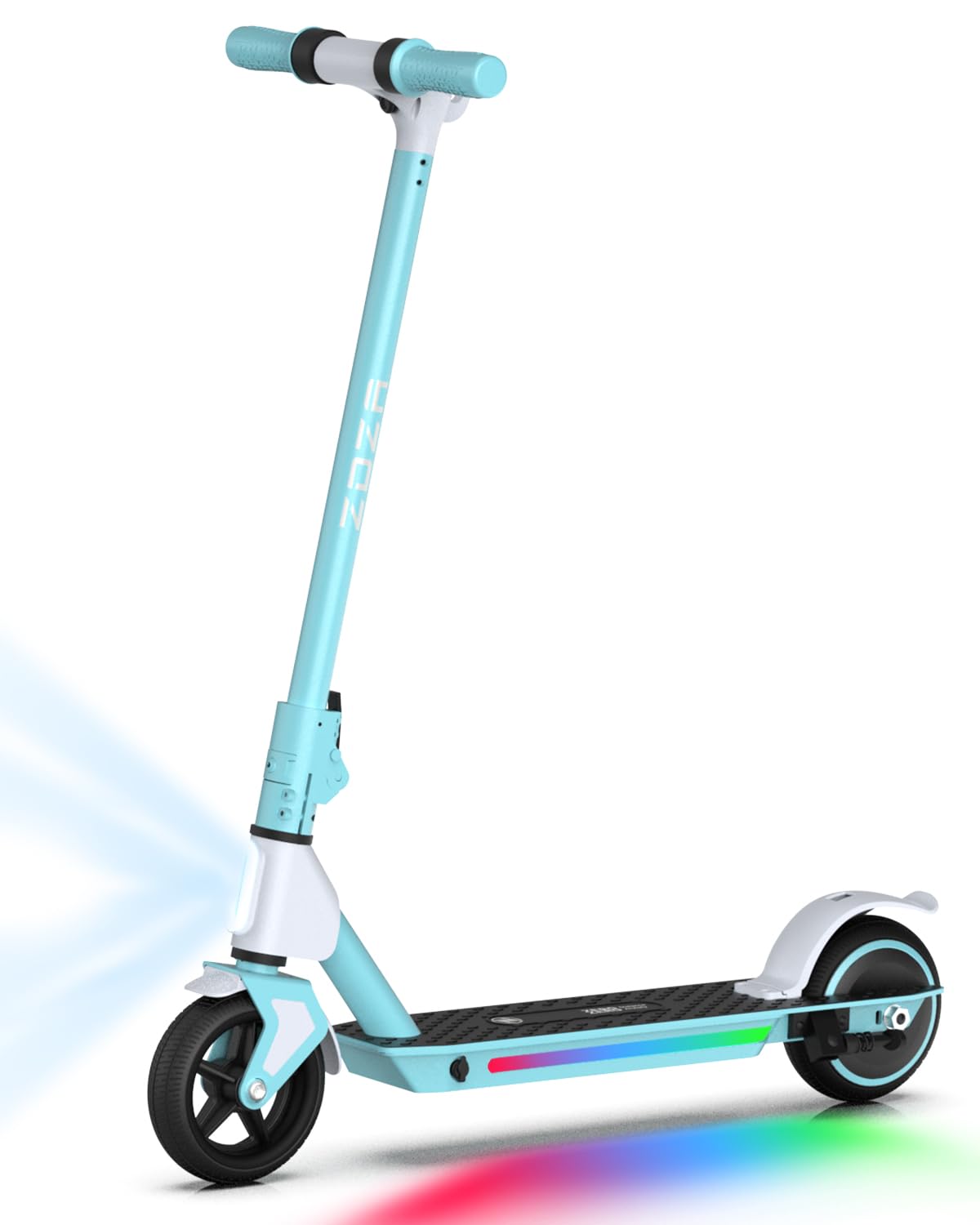 ZK01 Electric Scooter for Kids Ages 6-12 5 7 5 10 MPH Speeds 130W Motor Double Brake LED