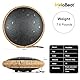 MeloBeat Zungentrommel 14 Zoll 15 Töne - Professionelles Steel Tongue Drum Handpan Set in D Dur inkl. Zungentrommel Liederbuch, Schlagzeug Sticks und Trommel Tragetasche (Schwarz)