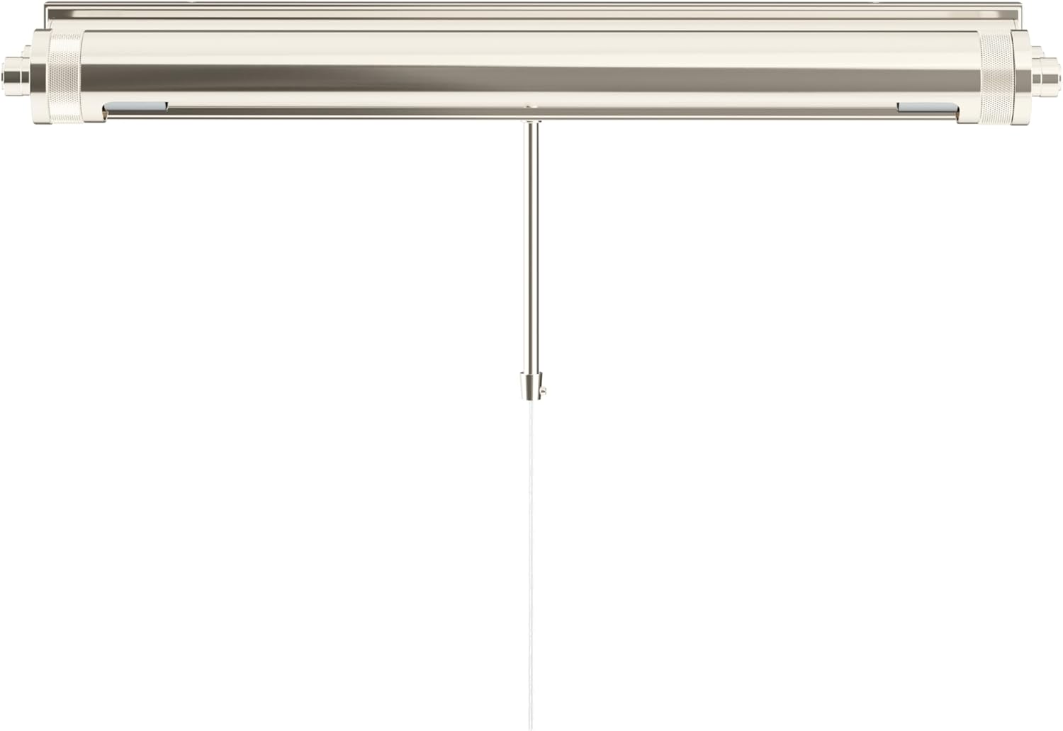 Kichler Kenton 24 Inch 2 Light Luxe Industrial Picture Light, in Polished Nickel with Adjustable Shade, Wall Mount Horizontally, (24" W x 2.75" H), 52815PN