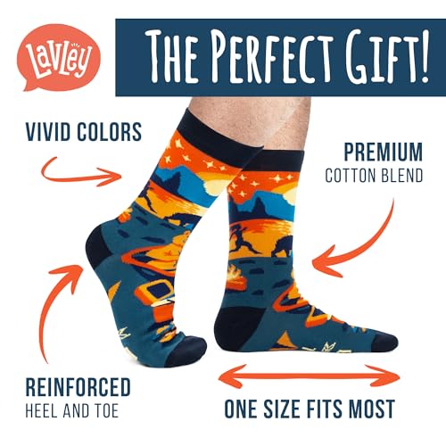 Image of Outdoors Socks Hiking Camping Gift for Nature Lovers Men & Women Holiday