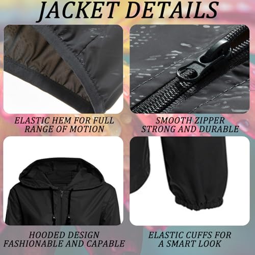Veste imperméable femme à capuche pliable veste coupe-vent légère