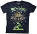 Ripple Junction Rick and Morty Ship Dumping Mens Navy T-Shirt XL