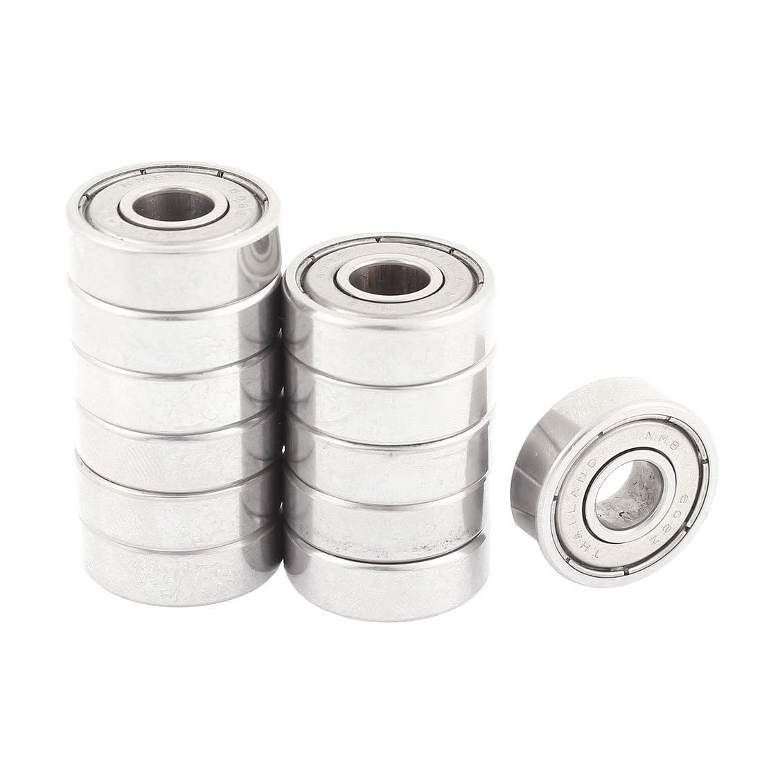 Soywim One Color Bearing, 12 Pcs 608Zz 22Mm X 8Mm 7Mm Single Row Deep Groove Ball Bearing Wear Resistance