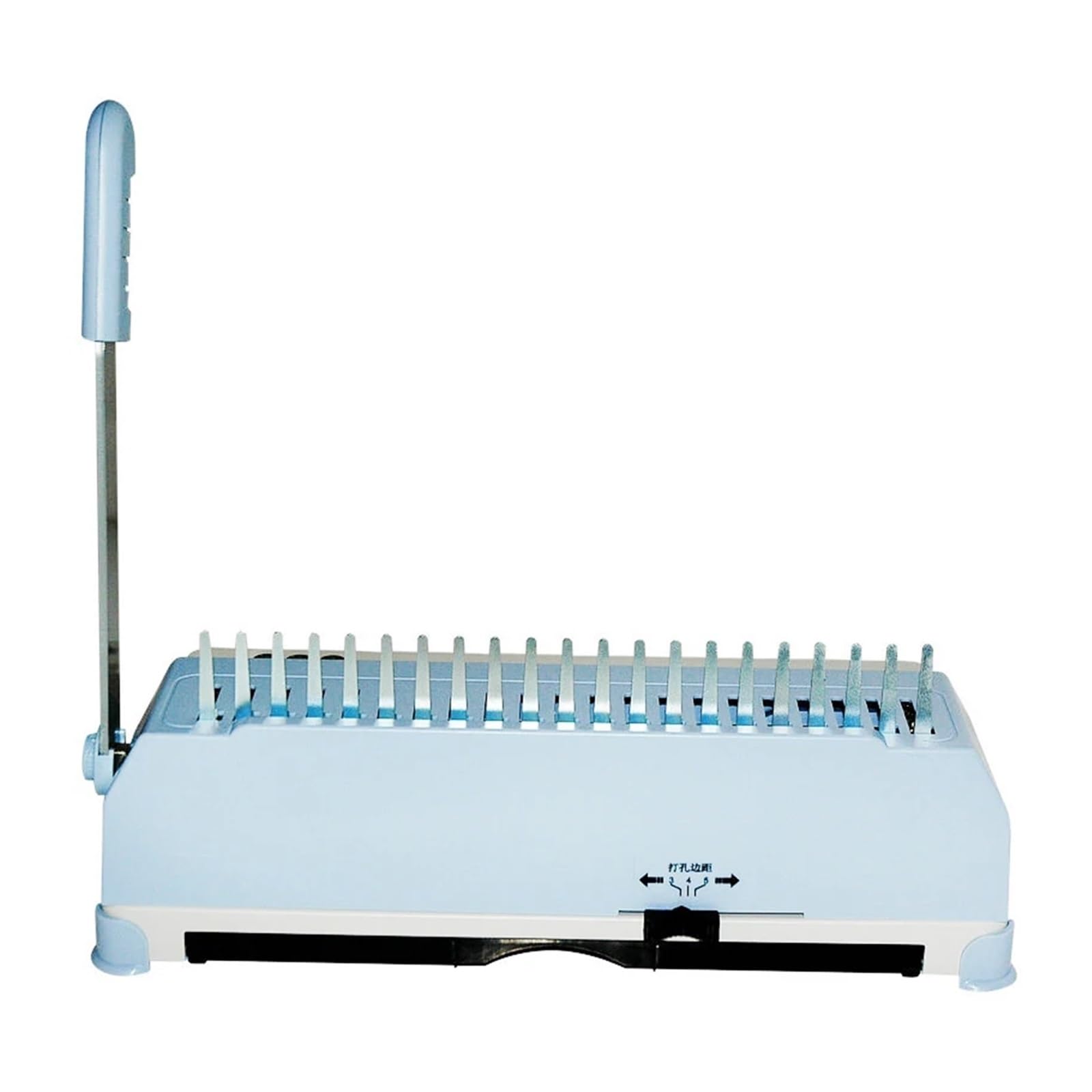 Rilegatrice, Macchina rilegatrice a pettine 230A Macchina perforatrice Macchina rilegatrice con clip ad anello in gomma Macchina rilegatrice for buoni finanziari per scuola e ufficio