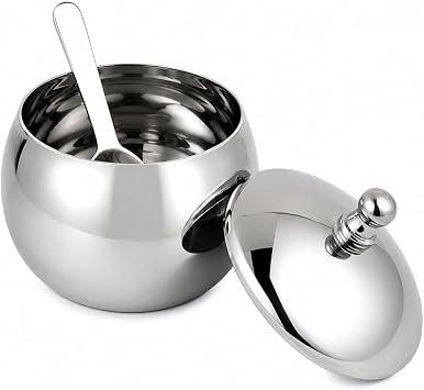 Stainless Steel Ghee Pot, Oil Pot, Ghee Storage Container, Ghee Serving Container 200 Ml 9.7 cm