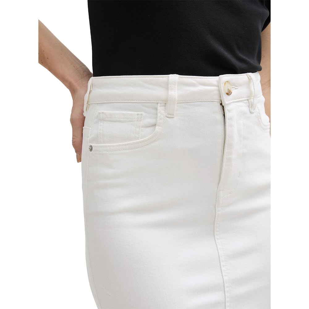 Tom Tailor Damen 1046439 Midi Rock (1er Pack)