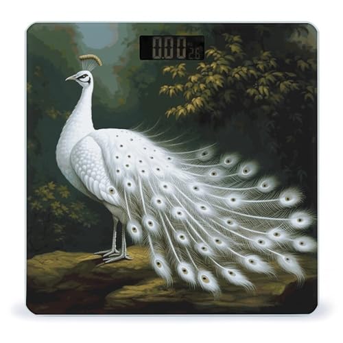Báscula digital para peso corporal White Peacock 400lb miniatura 1