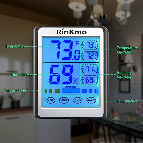 Digital Thermometer Hygrometer Indoor,Supreme Accurate Humidity Temperature Monitor Gauge for House,Office,Greenhouse, Home - Thumbnail 4
