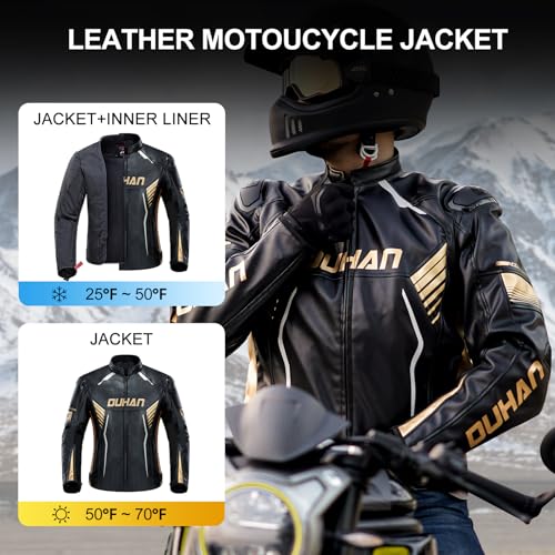 DUHAN 3-in-1 Waterproof Riding Jacket