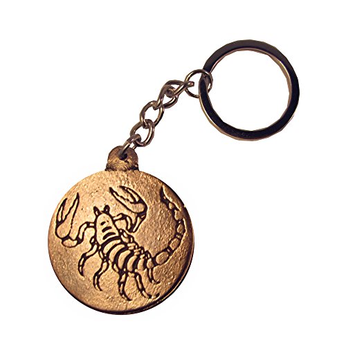 Portachiavi segno zodiacale scorpione bronzo