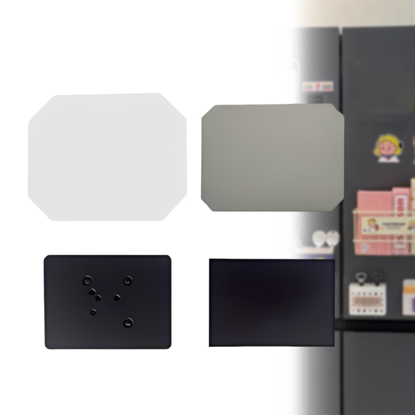 Kit para hacer imanes de fotos en la nevera de casa con cartulina y láminas magnéticas de 90x65mm