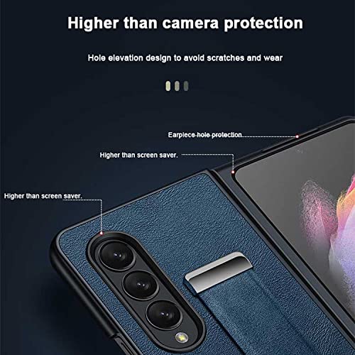 Coque sangle Galaxy Z Fold 3 4 2 support intégré et protection antichoc rigide noire - 6
