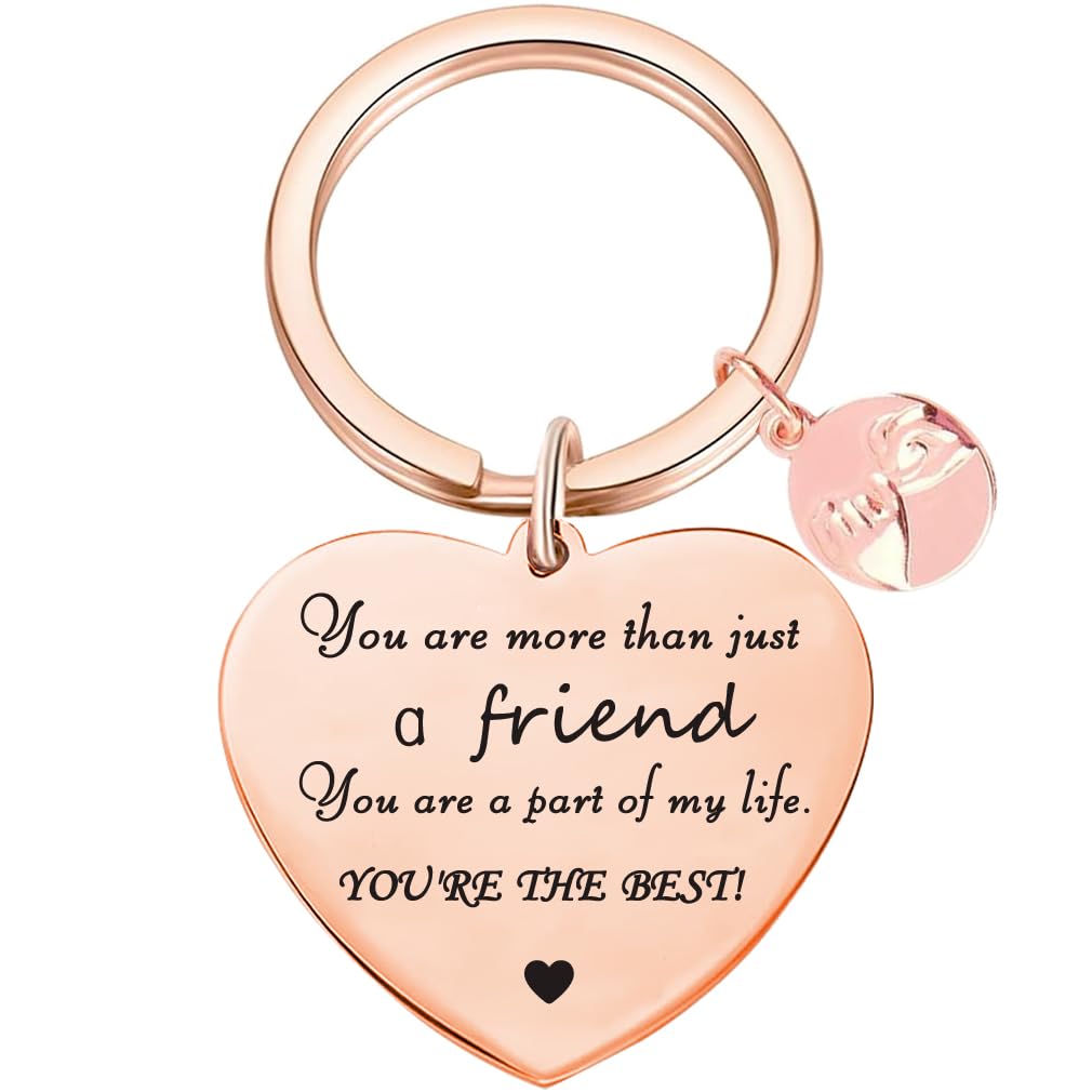 Tecreo Girls Rosegold Friendship Key Ring Gifts For -You're The Best Friendship Keychain Gift Best Friend Gift For Birthday Gifts For Best Friend Bff Gift Teenager Gift,