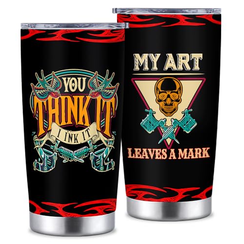 Ubdaycup Tattoo Artist Gifts, 20oz Tumbler Gifts for Tattoo Lovers