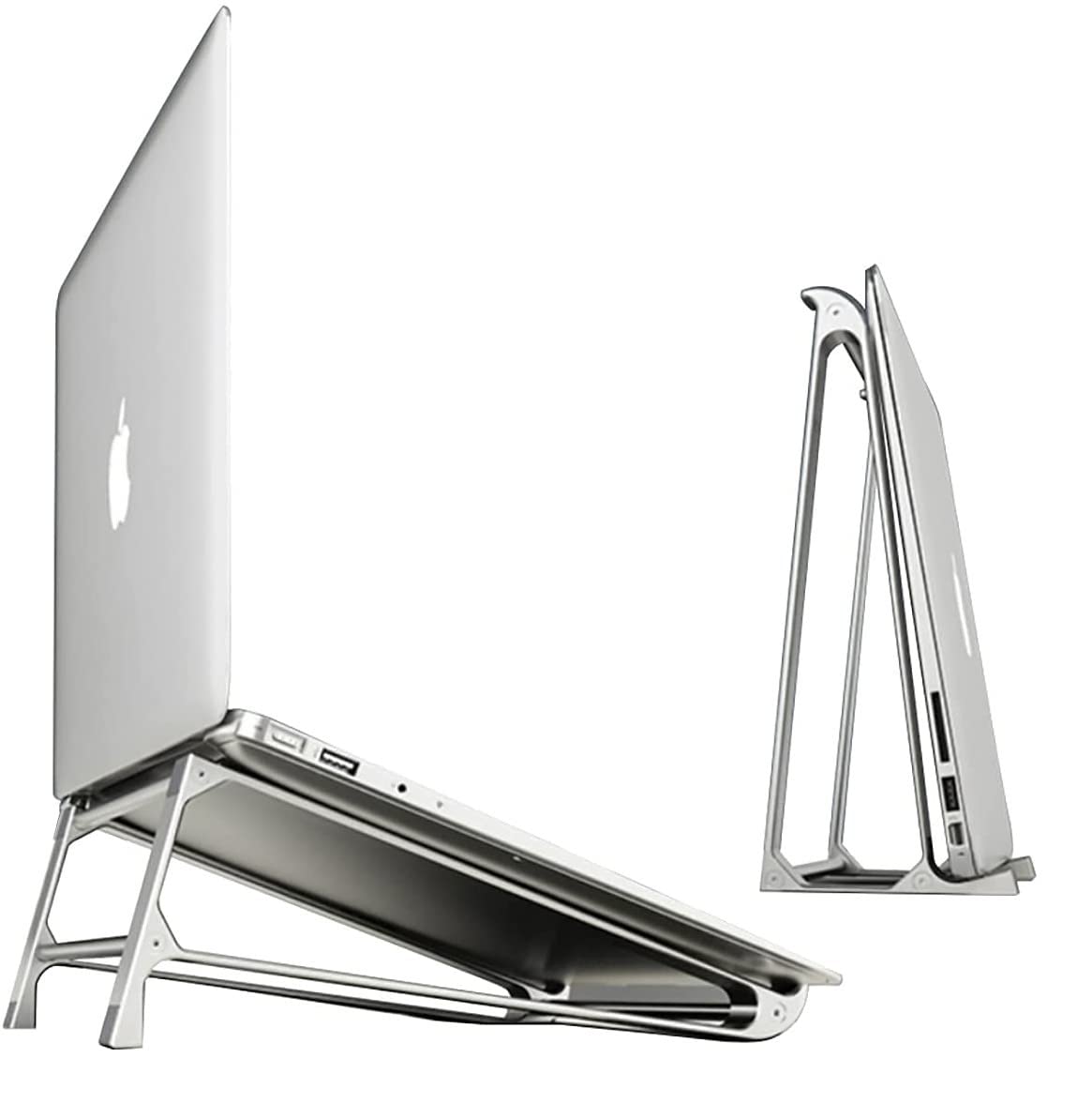Alaska® Aluminum Laptop Stand, Portable Laptop Desk Holder, Ergonomic Laptops Elevator for Desk 2 in 1 Laptop Vertical Stand, Cooling Better Metal Holder Compatible with 10-17 Notebook& Tablets (Silver) (B09L5BHY1R) Amazon Price History, Amazon Price Tracker