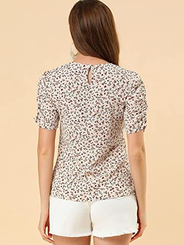 Image of TAGAS Women's Floral Puff Sleeves Western Top