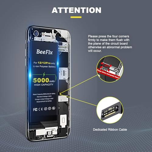 Batterie iPhone 12 / 12 Pro 5000mAh Li-ION de remplacement avec outils inclus - 5