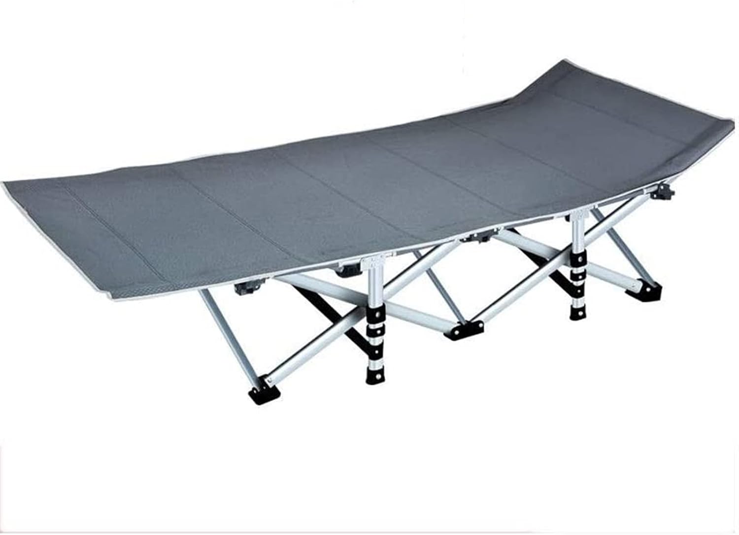 Office Single Mobile Folding Lunch Bed Siesta Bed Recliner Lunch Break Office Bed Sofa Chaise for Yard Porch Patio Pool Saucer Chair Lazy Sofa Home Nap Bed (Color : Gray)