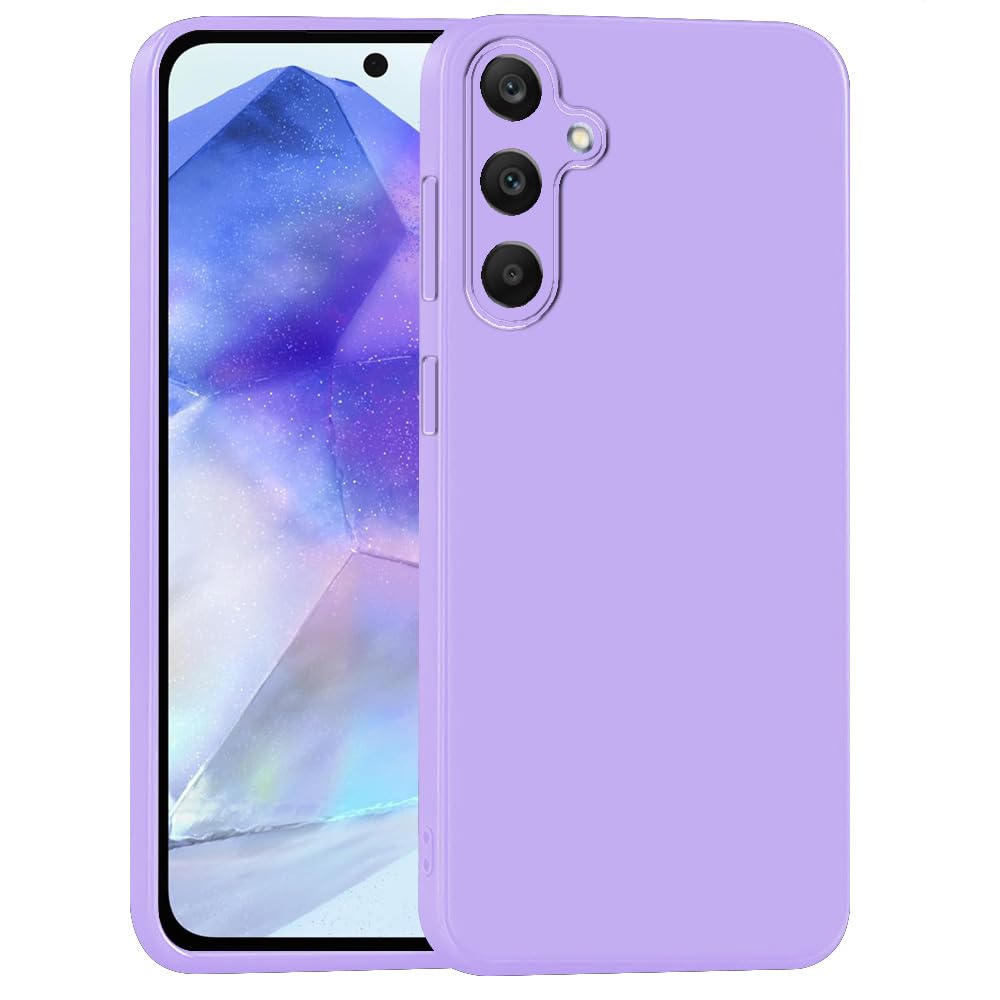 Casotec Basic Case for Samsung Galaxy A55 5G (Silicone_Purple) (B0D78YCG9G) Amazon Price History, Amazon Price Tracker