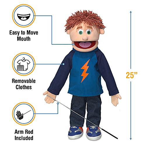 25" Tommy, Peach Boy, Full Body, Ventriloquist Style Puppet #TOP2