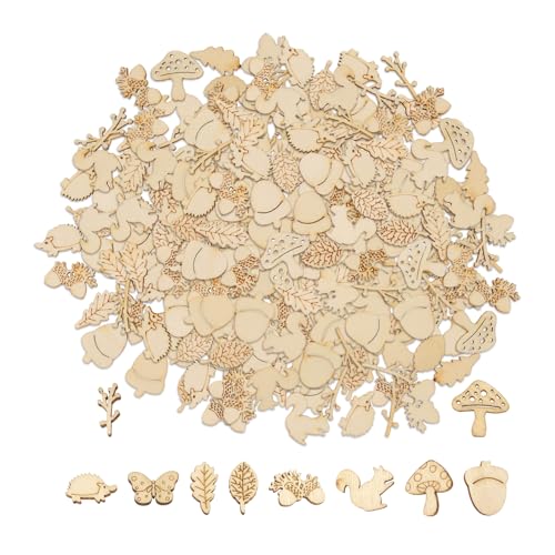 200 Pezzi Di Trucioli Di Legno Fatti A Mano, Materiali Fai Da Te Fatti A Mano, Trucioli Di Legno Dalla Forma Creativa, Trucioli Di Legno Decorativi, Trucioli Di Legno Per Giocattoli Per Bambini