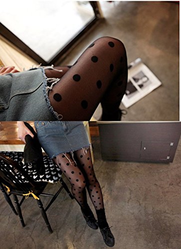 2 Pairs Women Girl Retro 15 Denier Sheer Look Slim Pantyhose Tights Stockings Socks Hosiery2