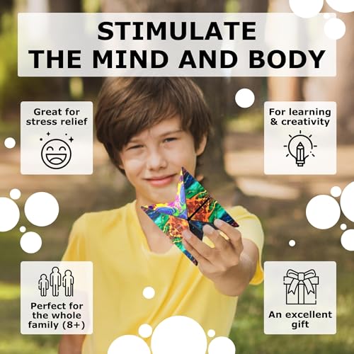 Image of Shashibo Octa Magnetic Puzzle Toy, Sensory Fidget Toy for Adults & Kids, Stress Relief Fidget Toy for Puzzle Enthusiasts, Fidget Toys for Desk, Shape Shifting Puzzle Toy, 30+ Possible Shapes