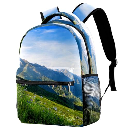 Sac à dos paysage de montagnes multicolore pour s évader au quotidien