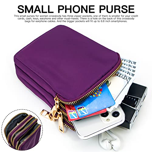 Image of YINHEXI Small Crossbody Bags for Women, Mini Cell Phone Wallet Purse, Shoulder Bag for Women and Men