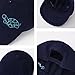 Keepersheep Baby Baseball Cap Infant Sun Hat, Cotton Knit with Soft Brim, Adjustable Soft Newborn Toddler Cap (US, Age, 0 Months, 3 Months, New Size-Navy Turtle)